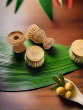 Load image into Gallery viewer, All Natural Bamboo Dish Brush with Replaceable Heads